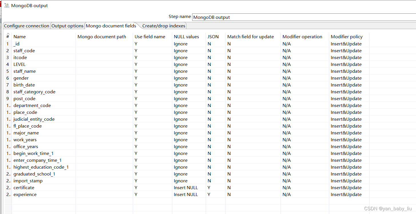 kettle的mongodb delete控件 kettle连接mongodb_字段_17