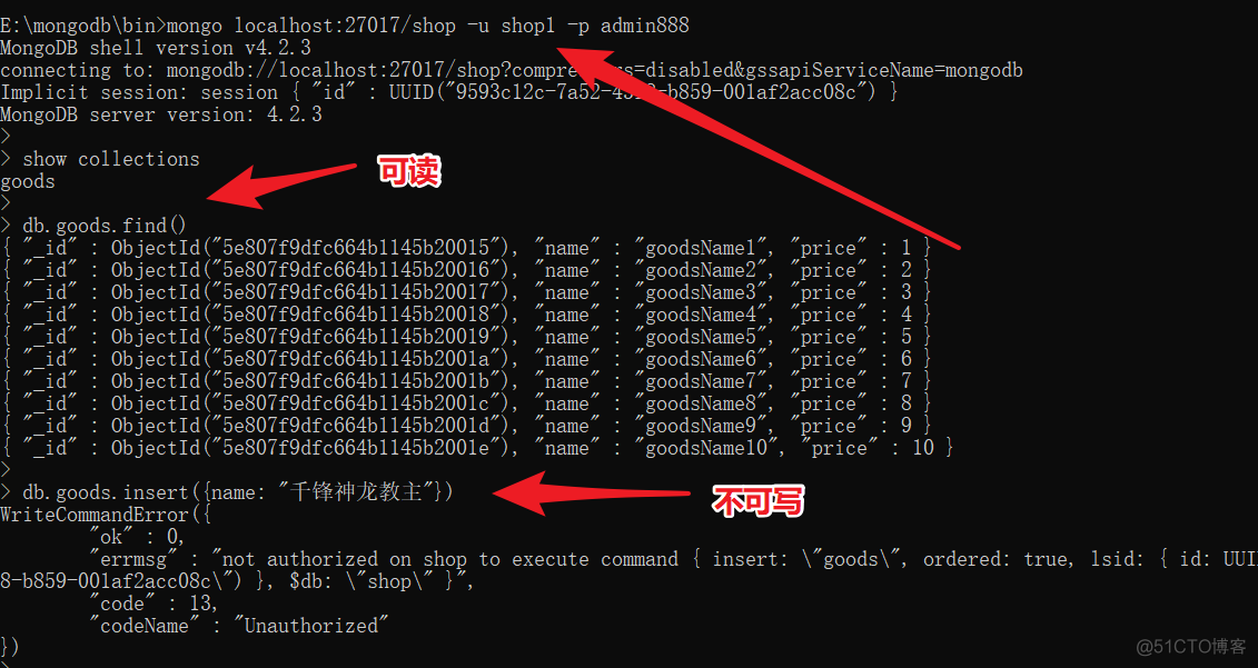 mongodb添加只读用户 mongodb 只读权限_添加用户_07