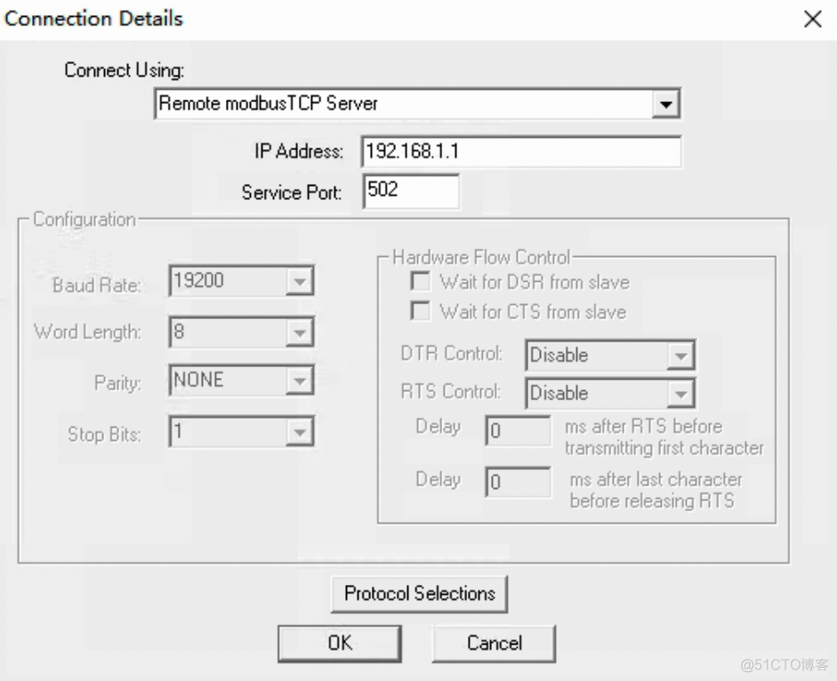 go语言modbus RTU连接win10的COM1 modbus tcp golang_外网_03