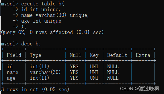 mysql表完整性约束 mysql中完整性约束有什么_数据库_12