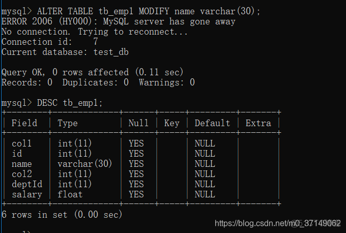 mysql员工表代码 mysql创建员工表_数据库_06