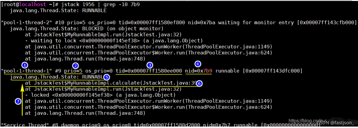 java线程号找对应的堆栈 jdk线程堆栈分析工具_堆栈_10