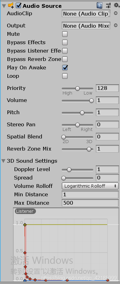 audio组件 java audio组件用来播放音频_AudioSource组件属性