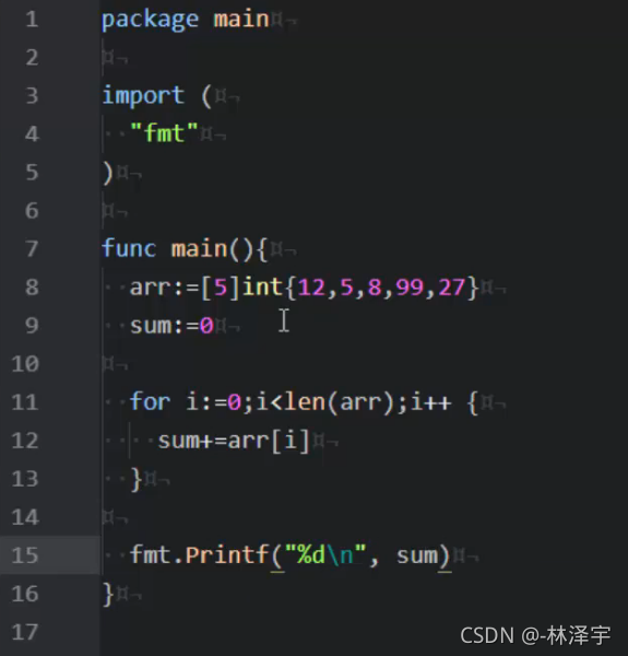 go语言 比较数组循环 golang for循环_数组_11