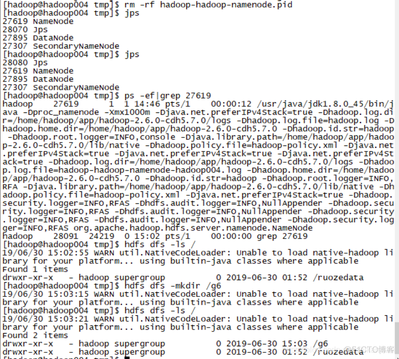 hadoop jps指令 jps命令在hadoop中做了什么_root用户_10