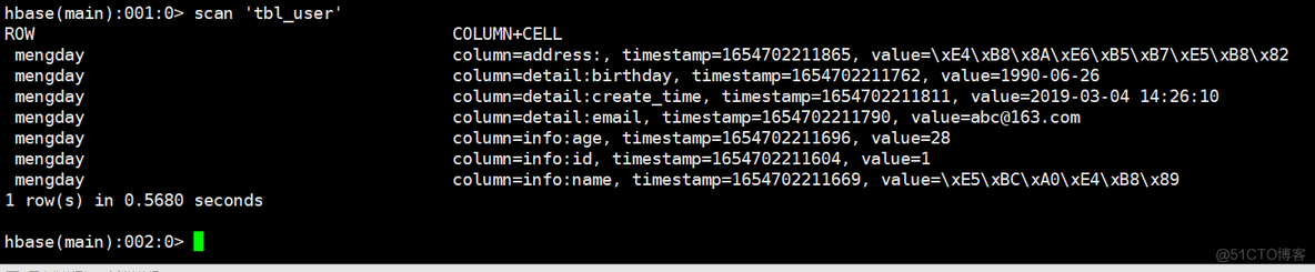 hbase shell 修改表 hbase shell常用命令_java_22