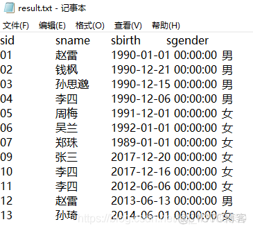 mysql 查询导出sql mysql导出查询语句_MySQL中重看结果使用命令_07