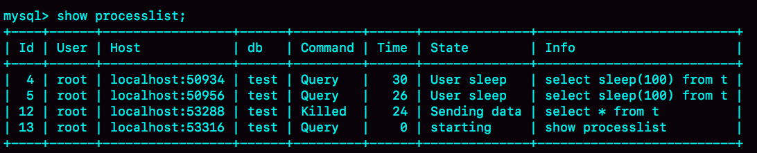 mysql kill事务 mysql kill all_mariadb_03