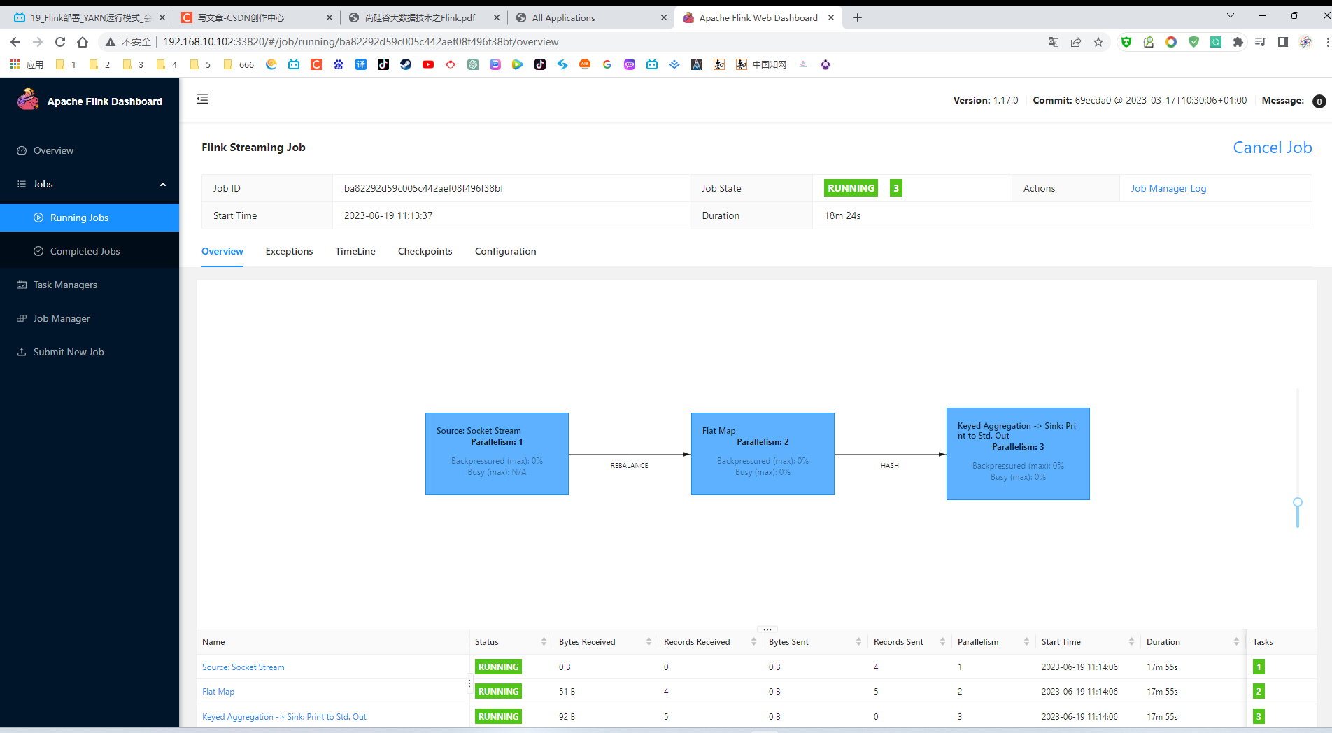 Flink 1.17教程：Hadoop yarn会话运行模式_运行模式_04