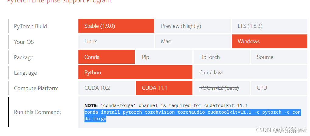 pytorch支持的python版本 pytorchcuda版本_python_05