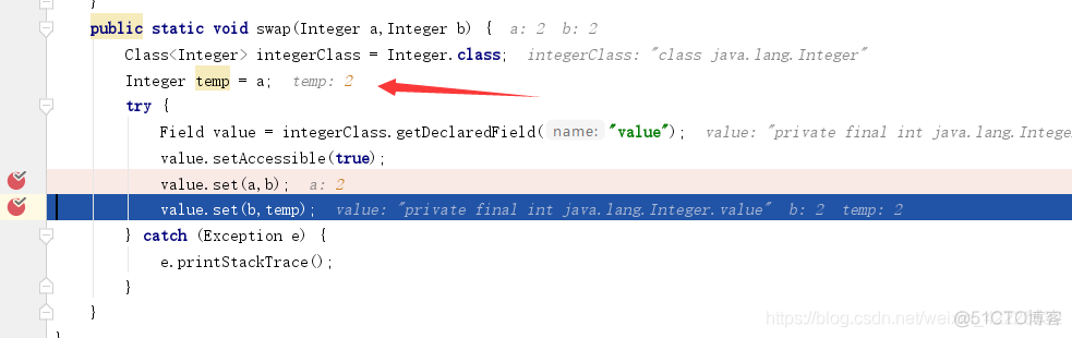 java交换两个数函数 java函数交换两个值_Integer_11