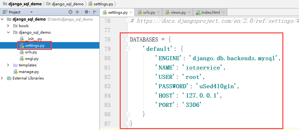 Django操作原生MYSQL django使用原生sql_数据