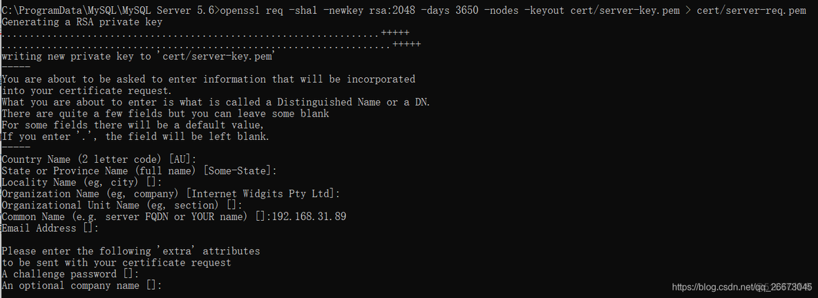 mysql 连接 ssl 证书 单向 mysql开启ssl连接_openssl_04