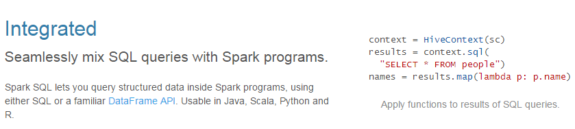 spark sql使用教程 spark sql入门_数据