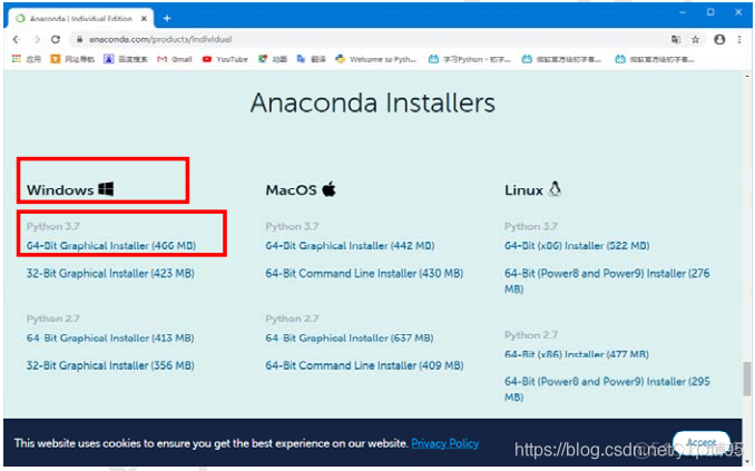 最新的Anaconda下载时如何选择python版本 anaconda下载python包_Windows_04