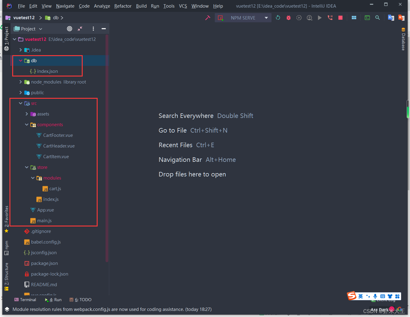 vue vuex 购物车案例_javascript