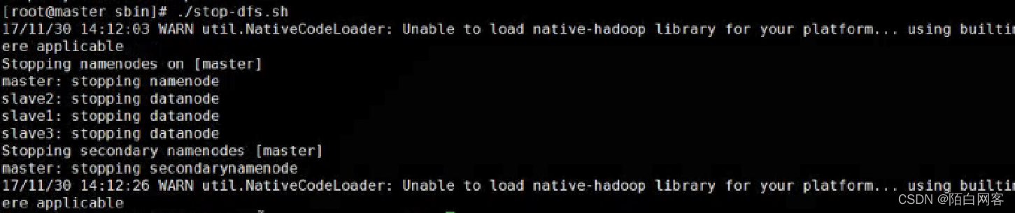 hadoop3 停止 hadoop退出不保存命令_CentOS_103