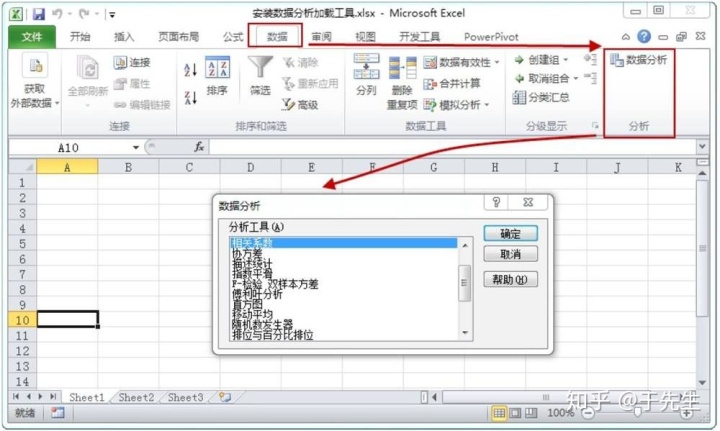 Excel的数据分析工具库是什么意思 excel2003数据分析工具_数据_03