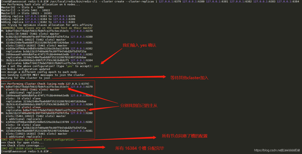 redis cluster 创建 redis-cli —cluster create_运维_16