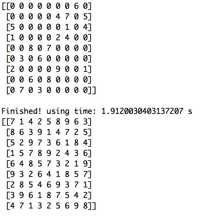 python做数独游戏 用python程序求解数独_深度优先