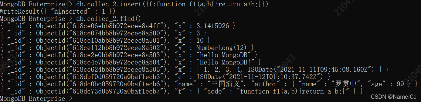 mongodb 存储空间 mongodb存储数据格式_mongodb_07