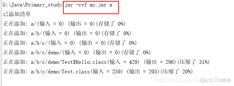 Java中打jar包的方法 java打jar包命令_Java_04