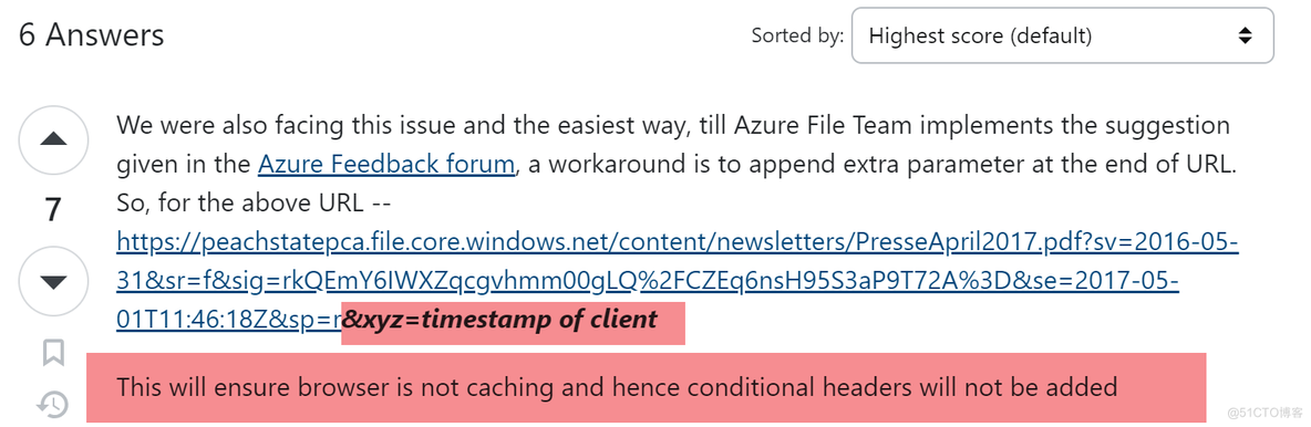 【Azure 存储服务】访问Azure Blob File遇见400-Condition Headers not support错误的解决之路_Azure_04