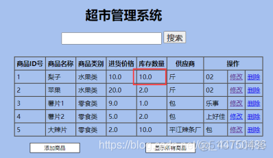 javagui超市管理系统 java超市管理系统实验报告_javagui超市管理系统_13