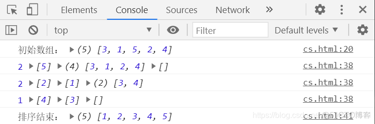 javascript 数组排序原理 数组排序方法js_快速排序_04