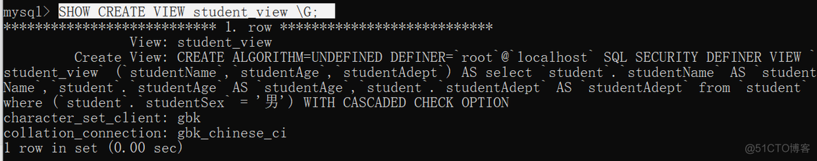 laravel mysql视图 作为模型 mysql视图类型_mysql_10