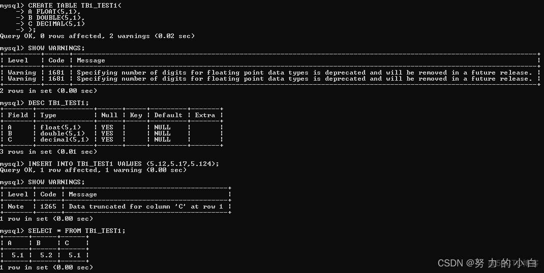 mysql 带小数的数值类型 mysql小数点数据类型_字符串_02