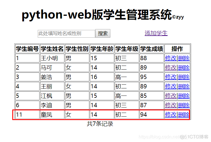 开源的用户管理系统Python python用户管理系统web_学生管理系统_05