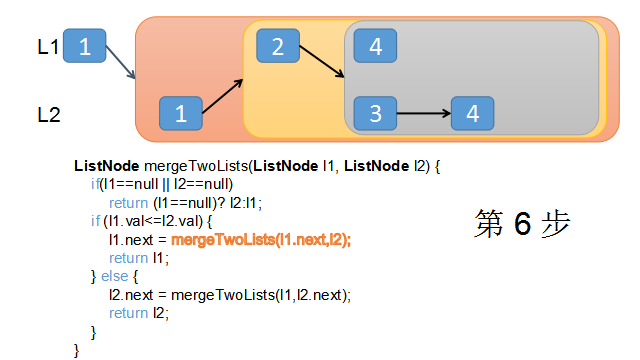 java 合并两个bean java 合并两个有序链表_递归_08