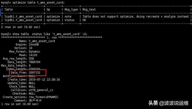 mysql 表碎片化率 数据库表碎片整理_数据_05