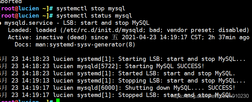 mysql router手动切换 mysql数据库切换_linux_10