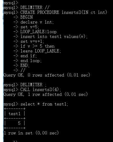 MYSQL存储过程 执行动态SQL mysql执行存储过程语句_MYSQL存储过程 执行动态SQL_03