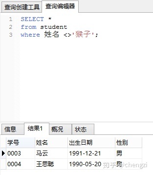 SQL Server数据库查询单性别 sql查询姓名和性别_查询语句_15