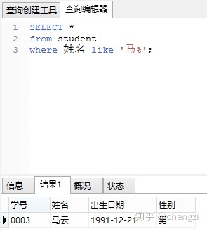 SQL Server数据库查询单性别 sql查询姓名和性别_运算符_29