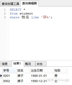 SQL Server数据库查询单性别 sql查询姓名和性别_查询显示注释_33