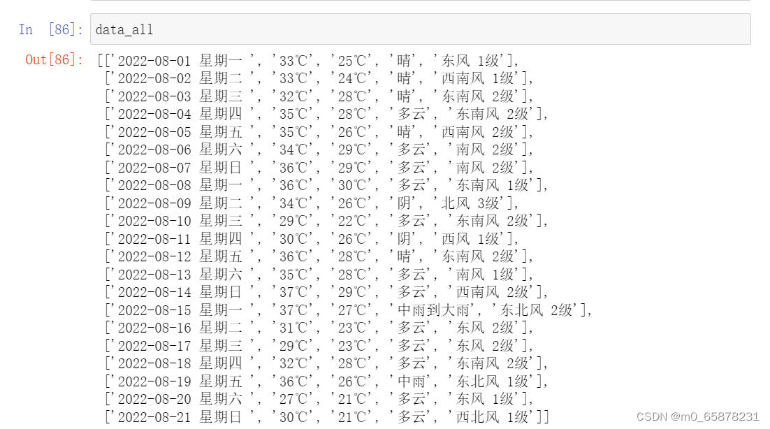 如何使用python爬虫抓取气象数据 python爬取天气信息_开发语言_05