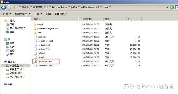 windows mysql 断电后无法启动 mysql57停止后起不来_命令行_12