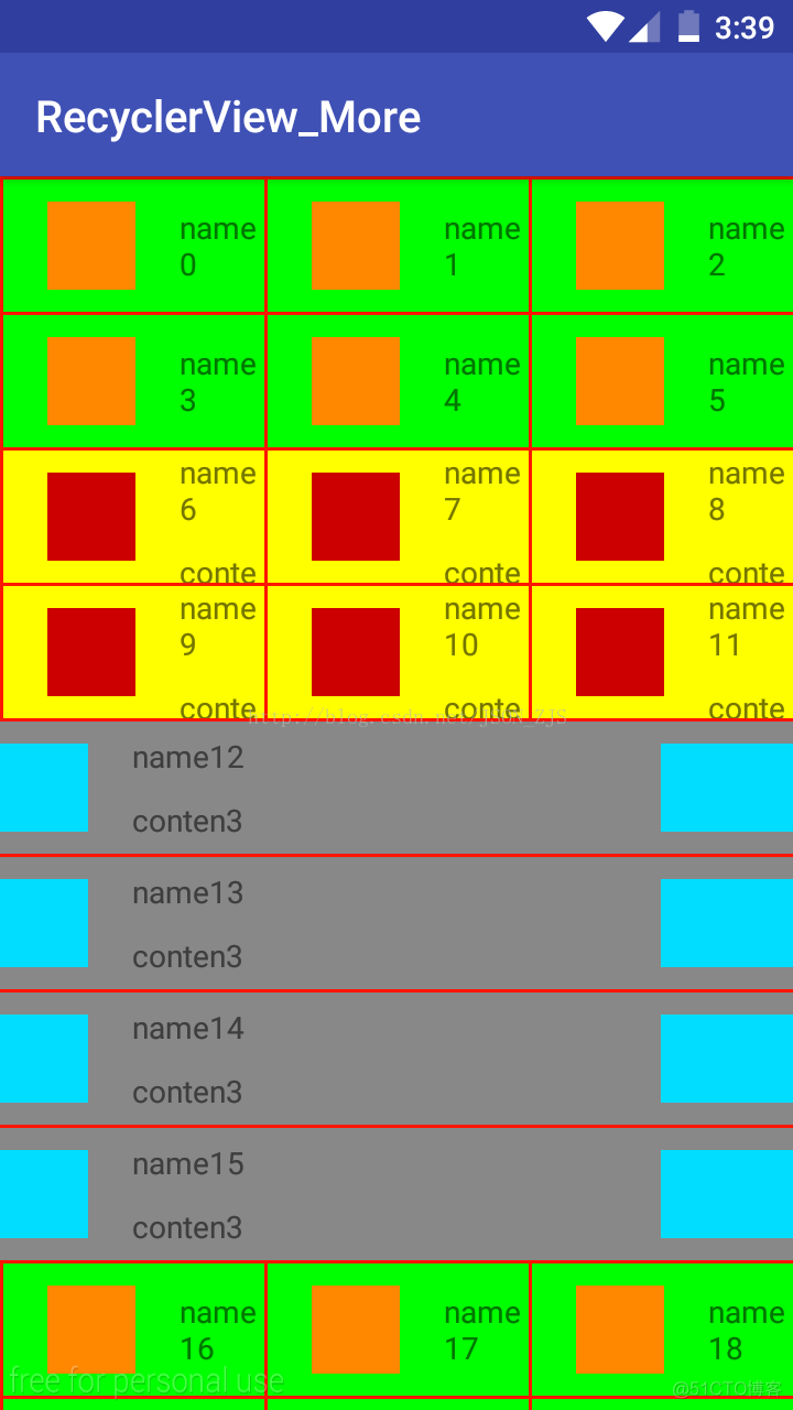 android recyclerview设置底部布局 android recyclerview多布局_android_07