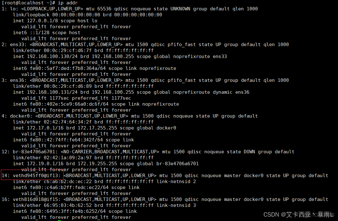 linux中的docker的虚拟网卡如何关闭 删除docker虚拟网卡_网络_23