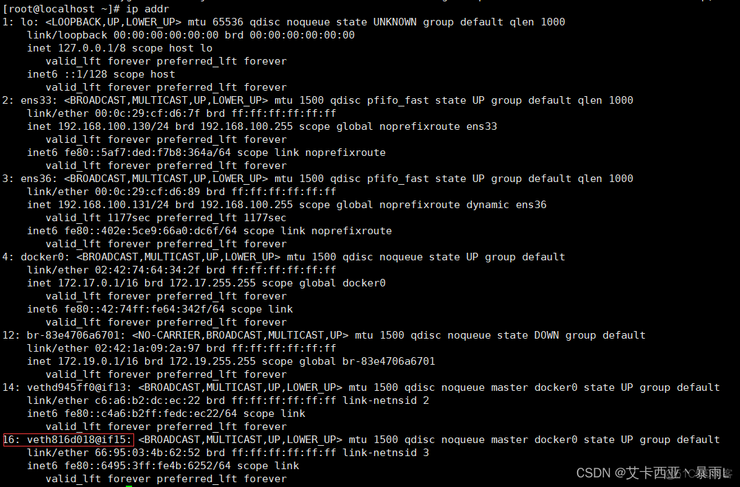 linux中的docker的虚拟网卡如何关闭 删除docker虚拟网卡_IP_25