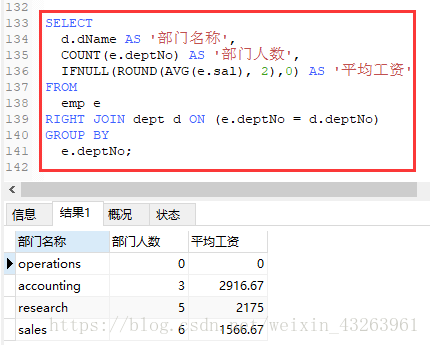 MYSQL统计 各部门人数 树形 mysql查询每个部门的人数_MySQL查询操作_03