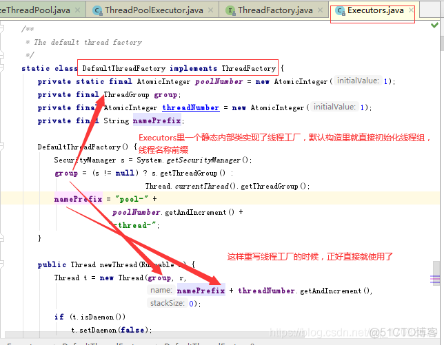 java 线程池中线程ID的编号 java线程池threadfactory_自定义_04