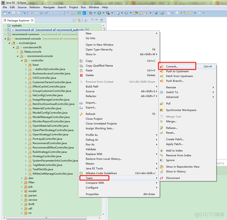 从java后端拉取gitee代码 eclipse拉取git代码_提交代码_17