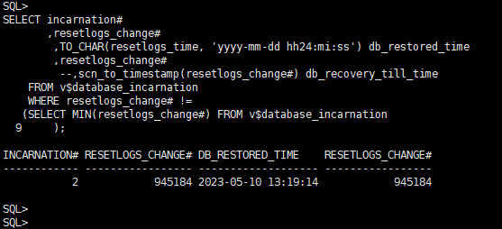 oracle数据库查询恢复的日期_SQL_02