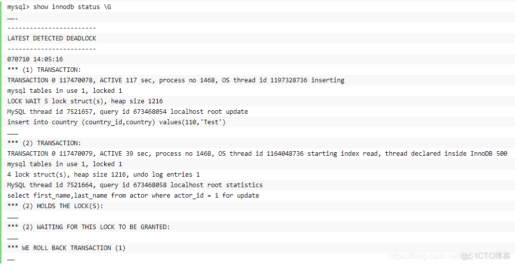 mysql 有死锁 mysql死锁产生_SQL_06