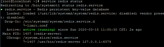 yum redis 默认目录 linux yum redis_重启_03